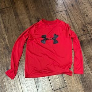 Boy’s YLG Under Armour Red Long Sleeve Shirt